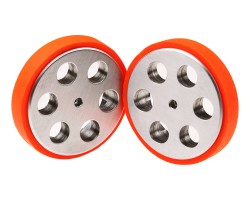 JS4311 Aluminum - Silicone Wheel Set (43 x 11mm - Pair) - Thumbnail