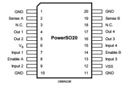 L298P SMD Motor Driver IC SO-20 - Thumbnail