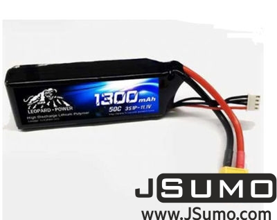  - Leopard Power 11.1V 1300mAh 50C LiPo Battery (XT60 Plug)