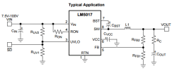 LM5017 7.5-100V Input 0.6A Adj. Switching Mode Regulator IC - Thumbnail