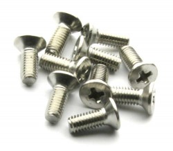 M3x8 Stainless Steel Countersunk Machine Screw (10 Pcs Pack) - Thumbnail