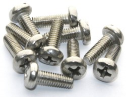 M4x12 Stainless Steel Panhead Machine Screw (10 Pcs Pack) - Thumbnail