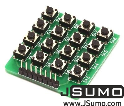 Jsumo - Matrix Button Keypad Module (4x4 Keypad)