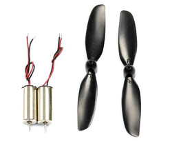 Mini Coreless Motor With Propeller - Pair - Thumbnail