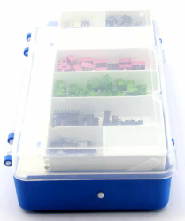 Mini Organizer Component Box (Red - 13 Compartment) - Thumbnail