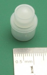 Mini Plastic Caster Wheel Pair - Thumbnail