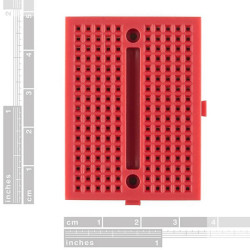 Mini Red Breadboard 170 Pinhole - Thumbnail