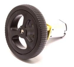 Mini Rubber Wheel 32x7mm Pair - Black - Thumbnail