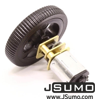 Jsumo - Mini Rubber Wheel 32x7mm Pair - Black (1)