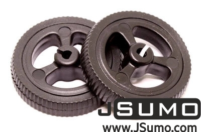 Jsumo - Mini Rubber Wheel 32x7mm Pair - Black