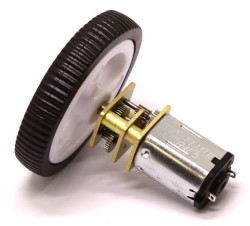 Mini Rubber Wheel 32x7mm Pair - White - Thumbnail