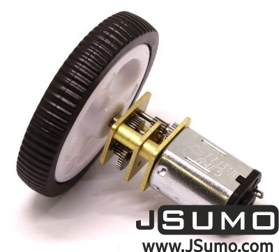 Jsumo - Mini Rubber Wheel 32x7mm Pair - White (1)