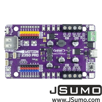 CYTRON - Motion 2350 Pro Control Board Raspberry Pico 2350 Robot Development Board (4 Motor Driver Output)