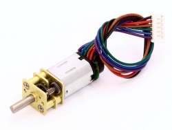 MP12 6V 1580 RPM High Power Micro Gearmotor With Encoder - Thumbnail