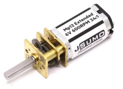 MP12 Extended Micro Gear Motor 6V 600RPM MP - Thumbnail