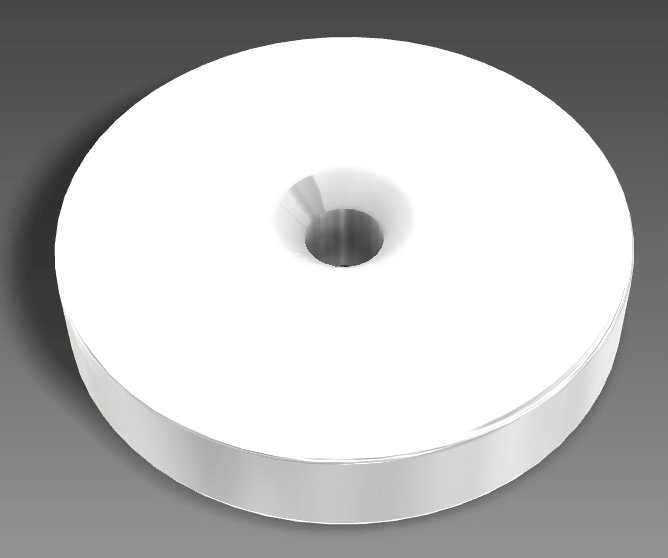 Neodymium Magnet Countersink Disc Strong N52 (25mm x 5mm)