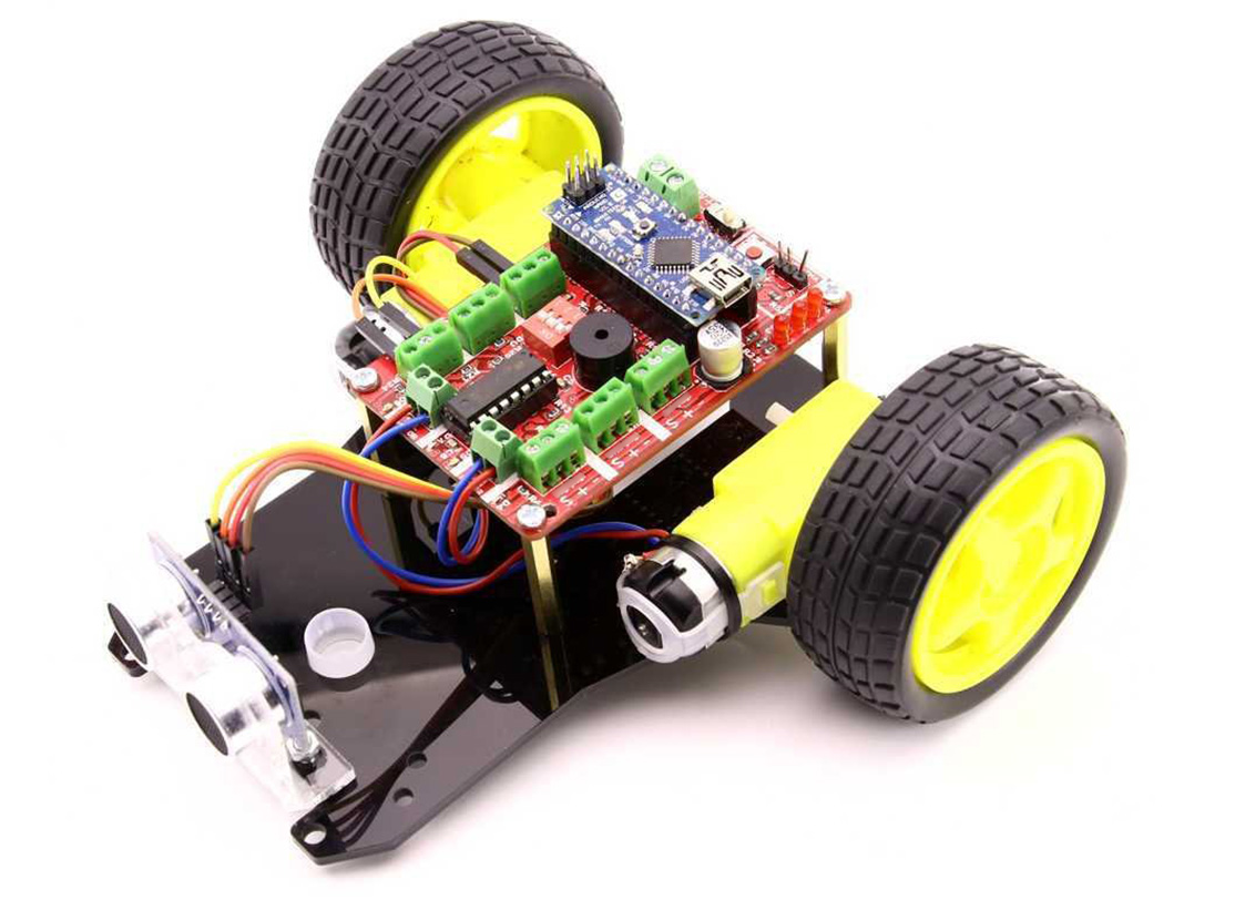 ObtaBOT Obstacle Avoiding and Following Robot Kit