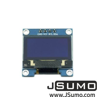  - OLED LCD Screen 128x64 0.96 inch - White (I2C Interface) (1)