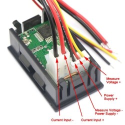Panelmeter Voltmeter & Ammeter (4.5-30V & 10A) - Thumbnail