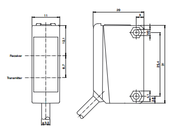 Pepperl+Fuchs Diffuse Type Sensor (ML-8-1000-RT)