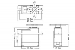 Power HD Mini Servo Motor HD-1160A - Analog - Thumbnail