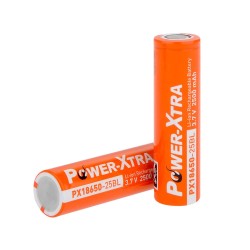 Power Xtra 18650 3.7V 2500mah Li-Ion Rechargeable Cell - Thumbnail