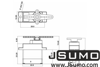 PowerHD - PowerHD Copper Gear Mini Analog Servo Motor - HD-1900MG (1)