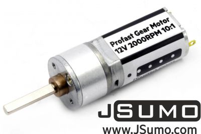 Jsumo - ProFast 12V 2000RPM Fast Gearmotor