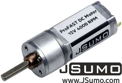 Jsumo - ProFast 12V 4000RPM Fast Gearmotor for Line Follower Robots