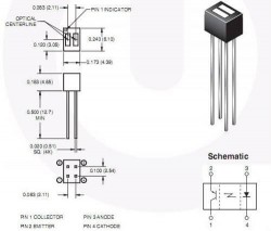 QRD1114 Optocoupler (Line Edge Sensor) - Thumbnail