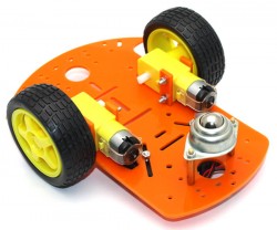 RoboMOD 2WD Mobile Robot Chassis Kit (Orange) - Thumbnail