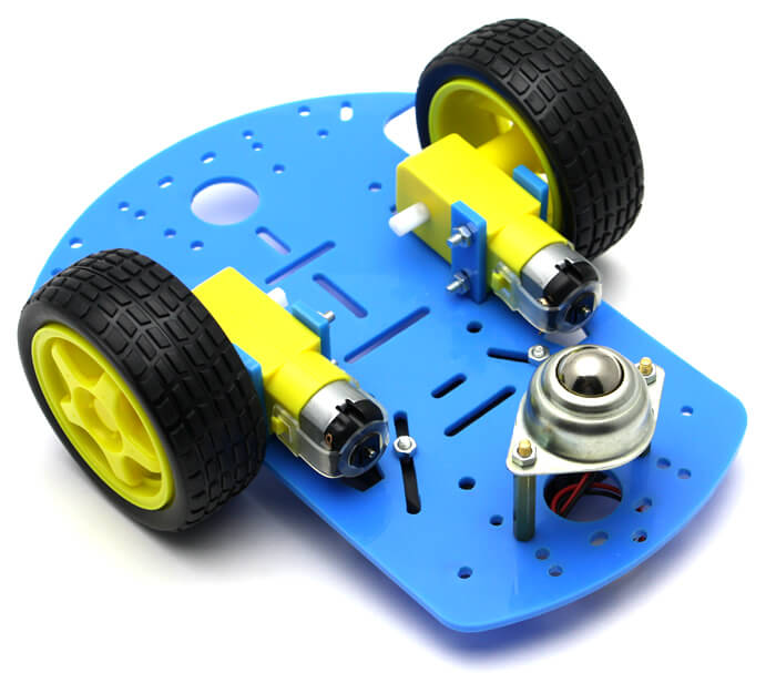 RoboMOD 2WD Mobile Robot Chassis Kit (Blue