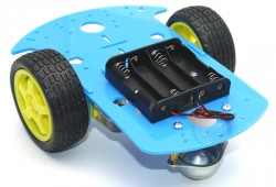 RoboMOD 2WD Mobile Robot Chassis Kit (Blue - Thumbnail
