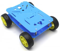 RoboMOD 4WD Explorer Mobile Robot Chassis Kit (Blue) - Thumbnail