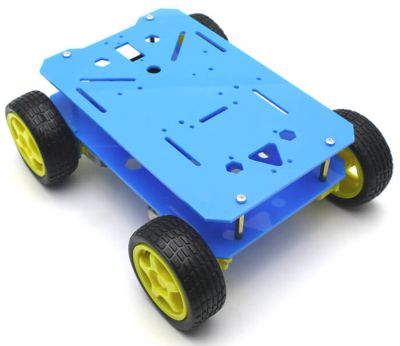 Jsumo - RoboMOD 4WD Explorer Mobile Robot Chassis Kit (Blue)