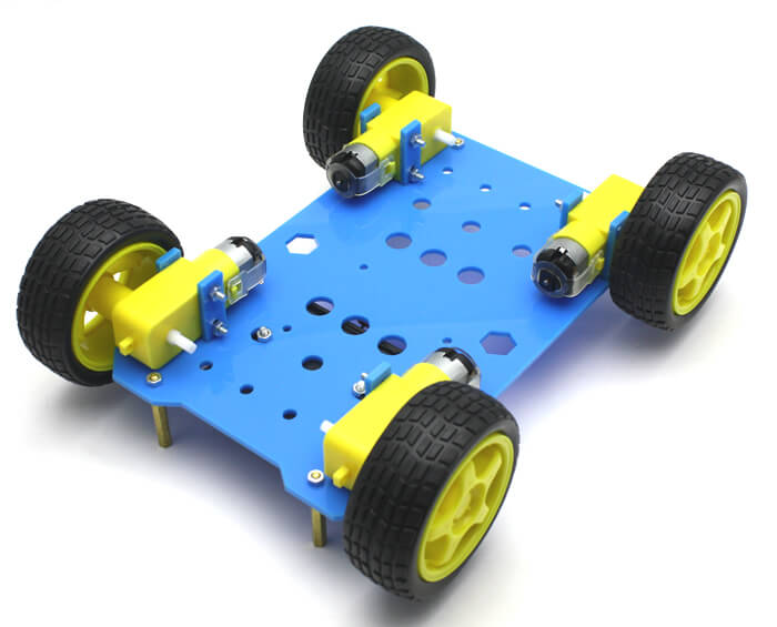 RoboMOD 4WD Explorer Mobile Robot Chassis Kit (Blue)