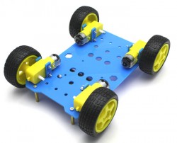 RoboMOD 4WD Explorer Mobile Robot Chassis Kit (Blue) - Thumbnail