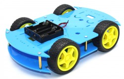 RoboMOD 4WD Mobile Robot Chassis Kit (Blue) - Thumbnail