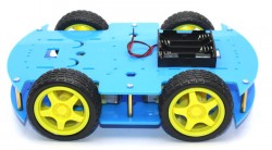 RoboMOD 4WD Mobile Robot Chassis Kit (Blue) - Thumbnail