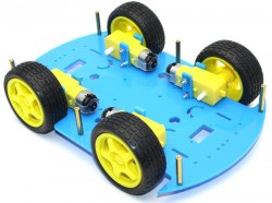 RoboMOD 4WD Mobile Robot Chassis Kit (Blue) - Thumbnail