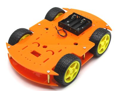 RoboMOD 4WD Mobile Robot Chassis Kit (Orange)