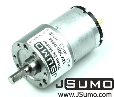 Titan Dc Gearhead Motor 12V 200 RPM (60:1) Price Jsumo