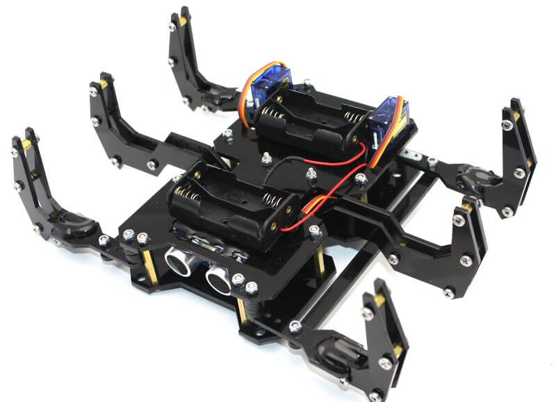 ROBUG Arduino Based Hexapod Robot Kit (Black)