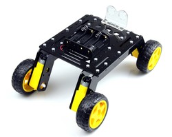 Rover 4WD Explorer Mobile Robot Chassis (Plexiglass Body) - Thumbnail