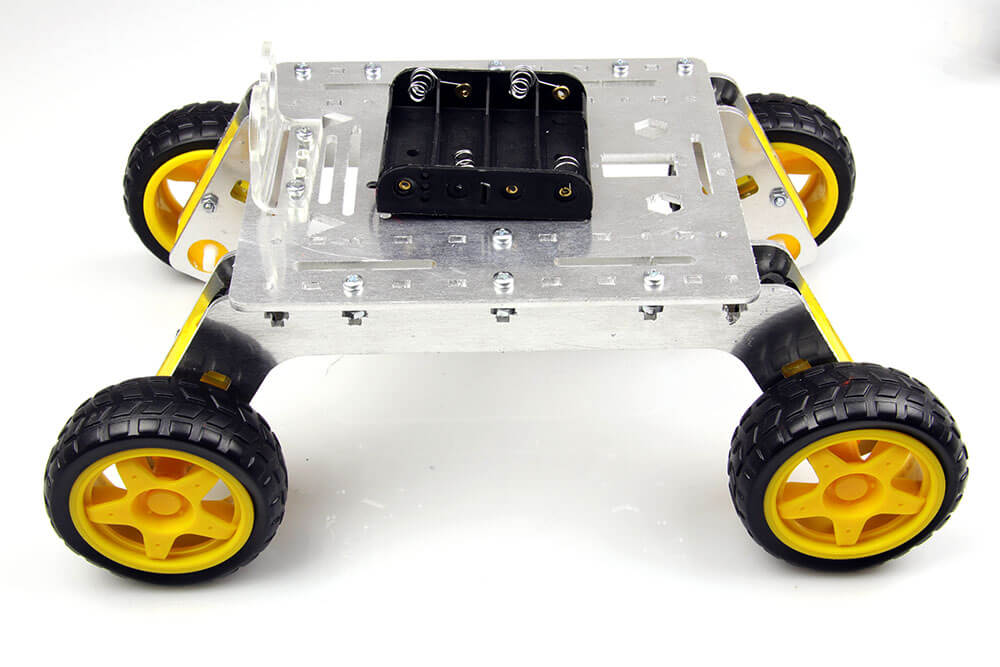 Rover 4WD Explorer Mobile Robot Chassis (Aluminum Body)