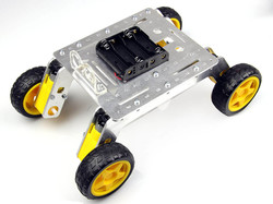 Rover 4WD Explorer Mobile Robot Chassis (Aluminum Body) - Thumbnail