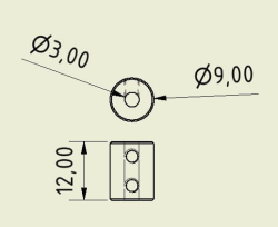 Shaft Coupler 3mm-3mm (Pair) - Thumbnail