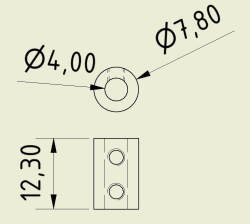 Jsumo - Shaft Coupler 4mm-4mm (Pair) (1)