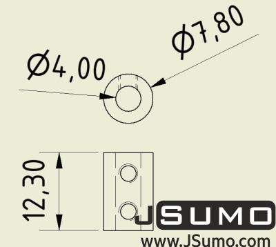 Jsumo - Shaft Coupler 4mm-4mm (Pair) (1)