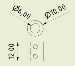 Jsumo - Shaft Coupler 6mm-6mm (Pair) (1)